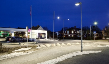 Oświetlenie uliczne  - Knivsta, Szwecja